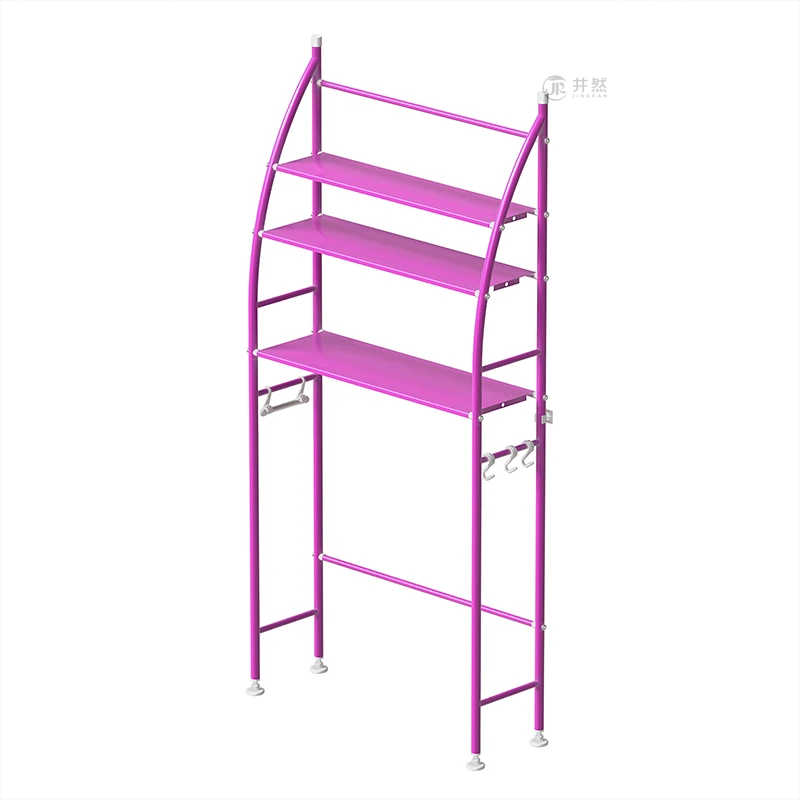 Washing Machine Storage Rack Pink Wide